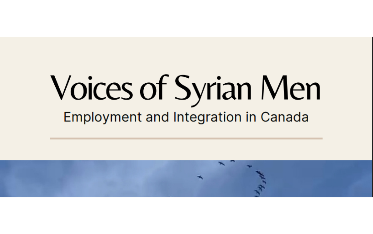Exploring Syrian men’s mental health and participation in labour employment: A community participatory arts-based project 
